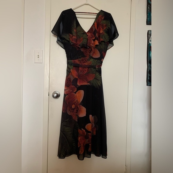 FLORAL MAXI DRESS - Picture 8 of 9